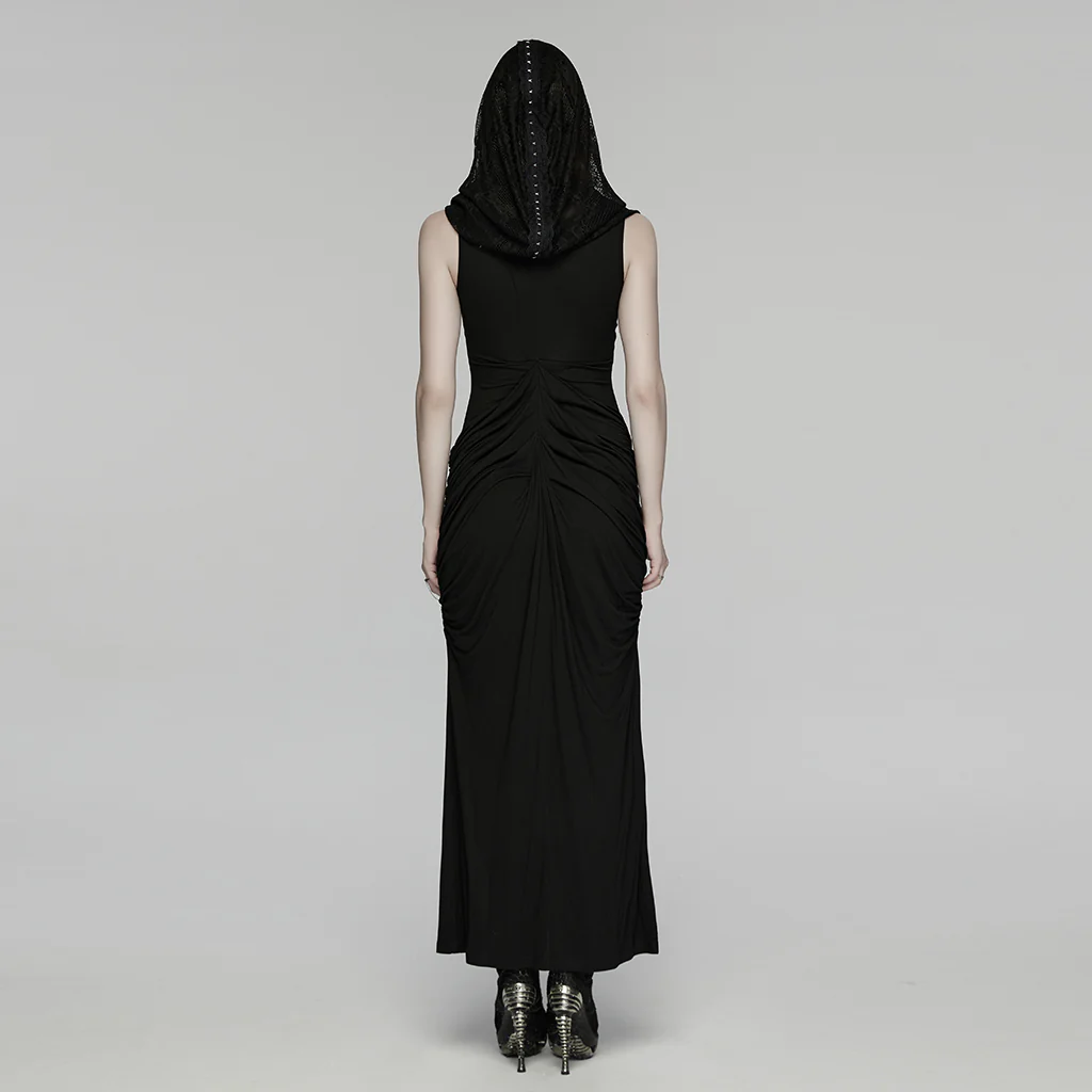 2-in-1 Elegant Gothic Nun Maxi Dress - Image 6
