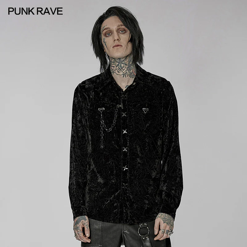 2022 Gothic daily velvet shirt
