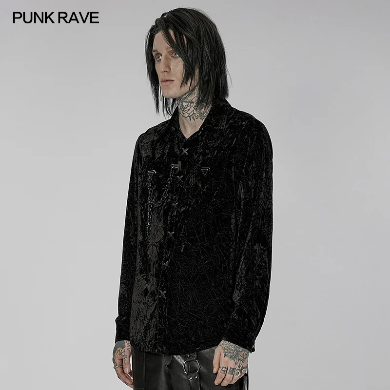 2022 Gothic daily velvet shirt - Image 2
