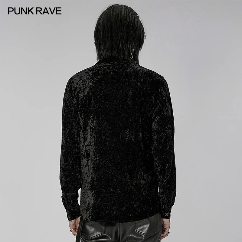 2022 Gothic daily velvet shirt - Image 3
