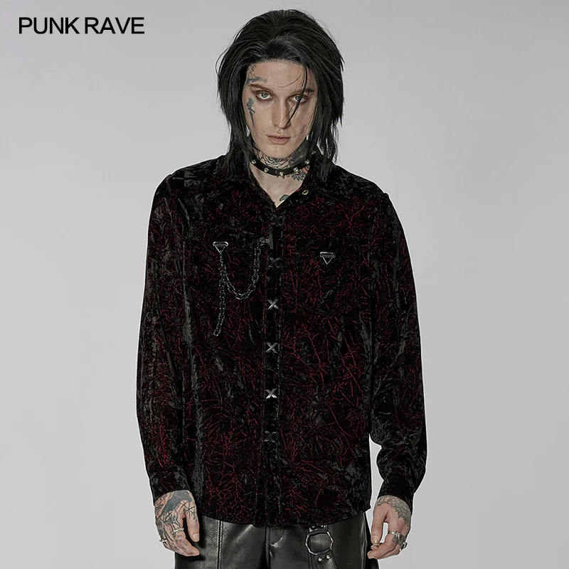 2022 Gothic daily velvet shirt - Image 6