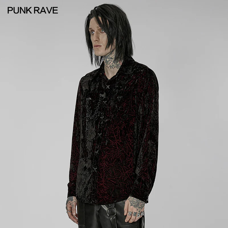 2022 Gothic daily velvet shirt - Image 7