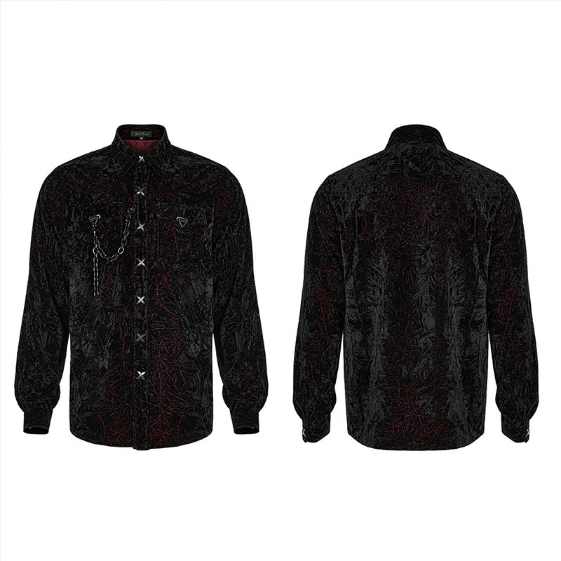 2022 Gothic daily velvet shirt - Image 9