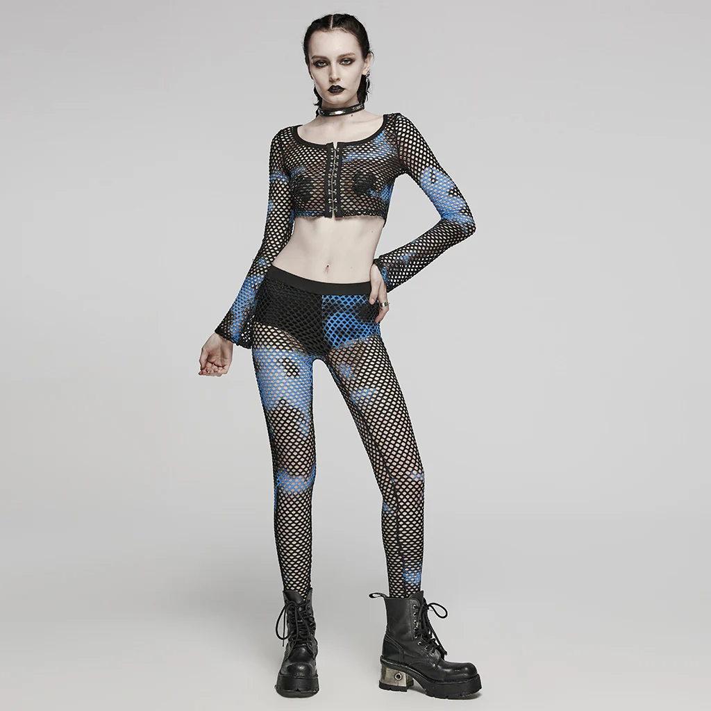 2024 PUNK tie-dyed mesh leggings - Image 14
