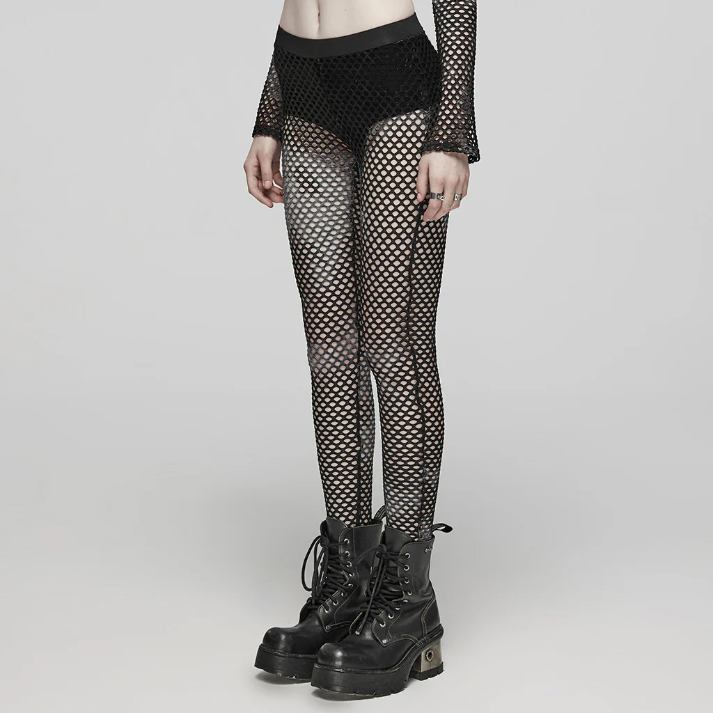 2024 PUNK tie-dyed mesh leggings - Image 3