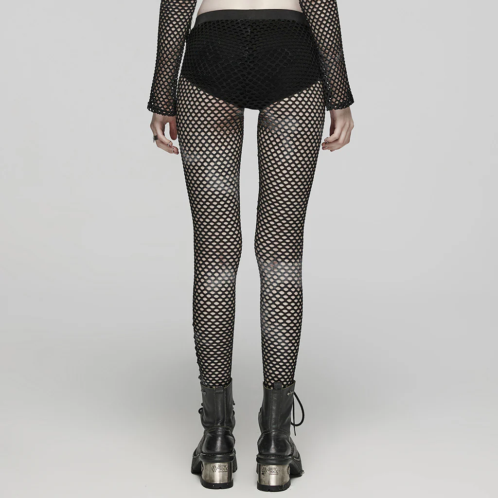 2024 PUNK tie-dyed mesh leggings - Image 4