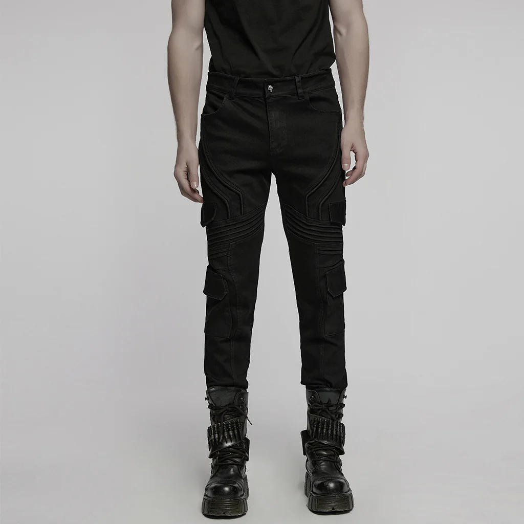 2025 Simple punk denim pants
