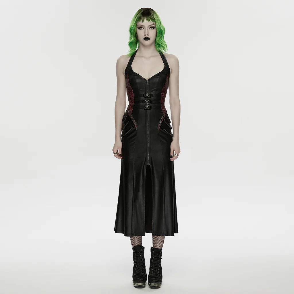 2026 Cyberpunk leather dress - Image 10