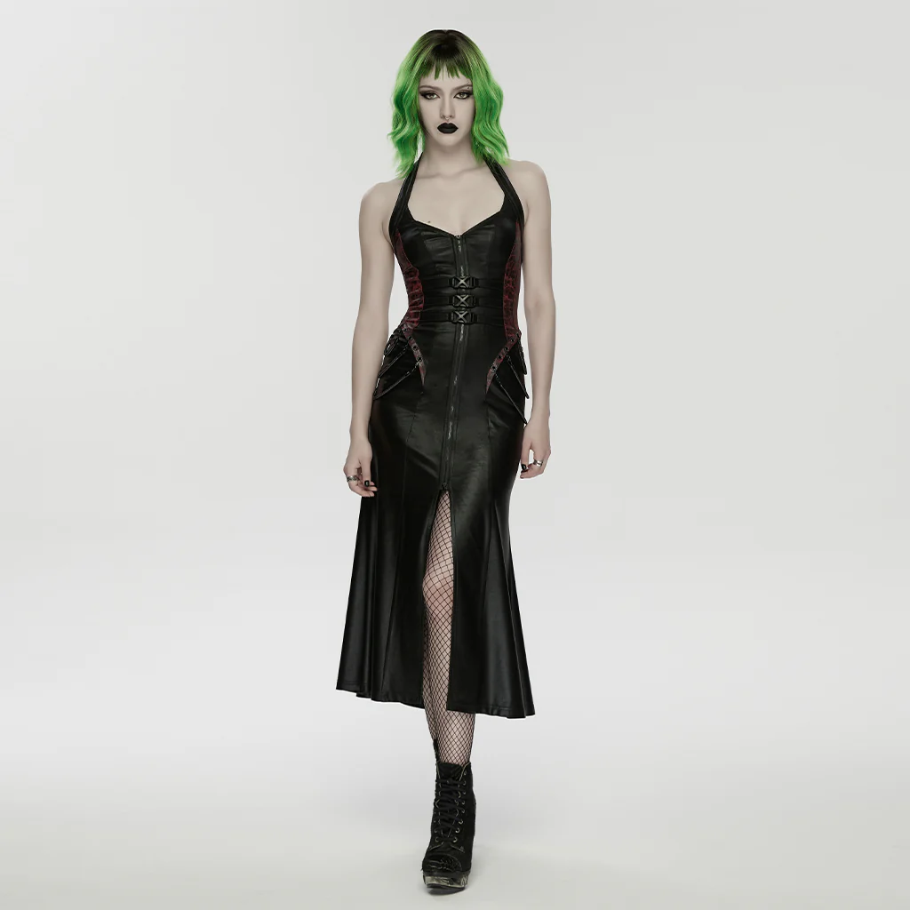 2026 Cyberpunk leather dress - Image 17