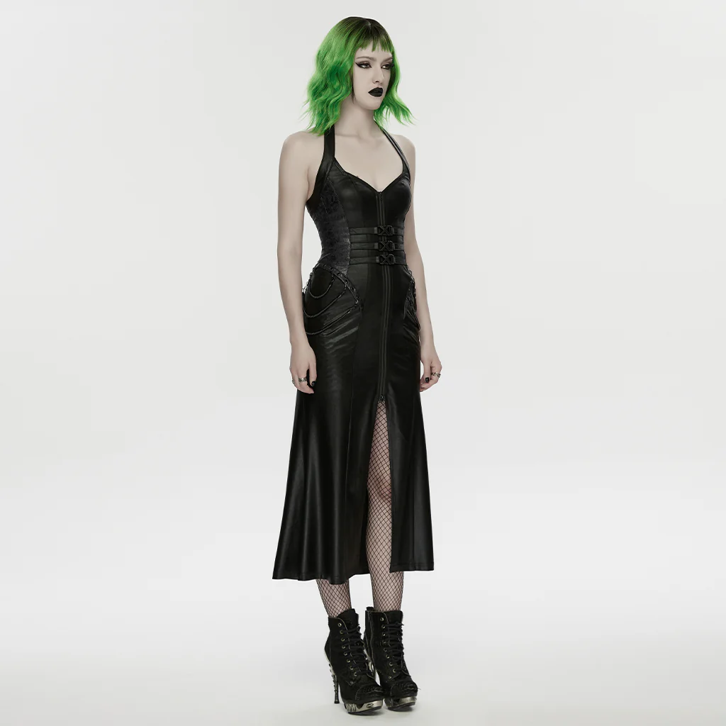 2026 Cyberpunk leather dress - Image 6