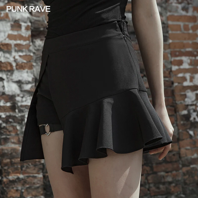 Black fake two-piece skirt - Image 2