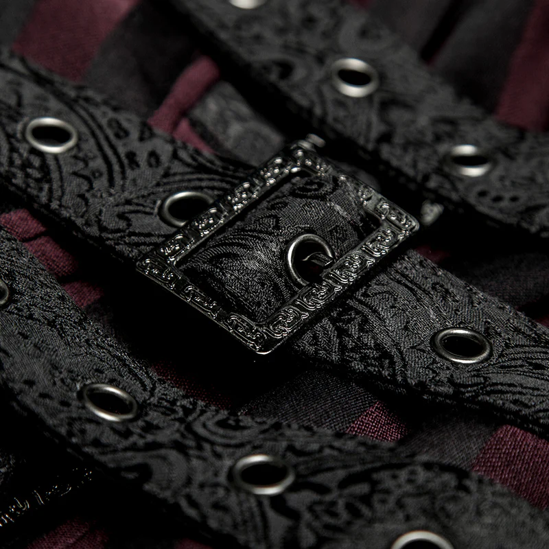 Branded Classical Extra Long Men Striped Punk Coat - Image 10