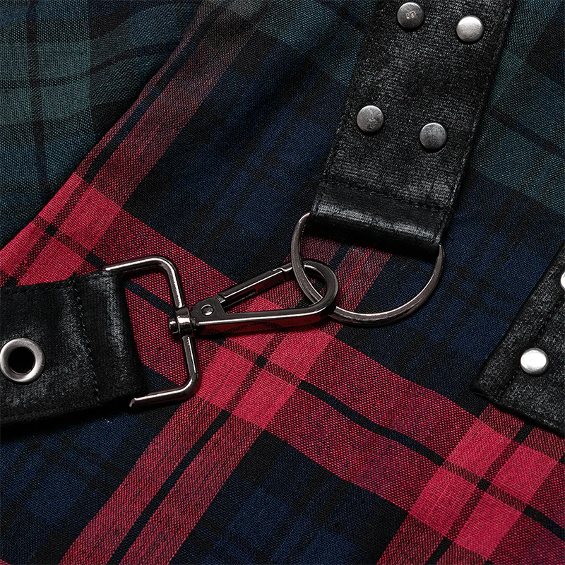 Punk Color Plaid Shirt - Image 10
