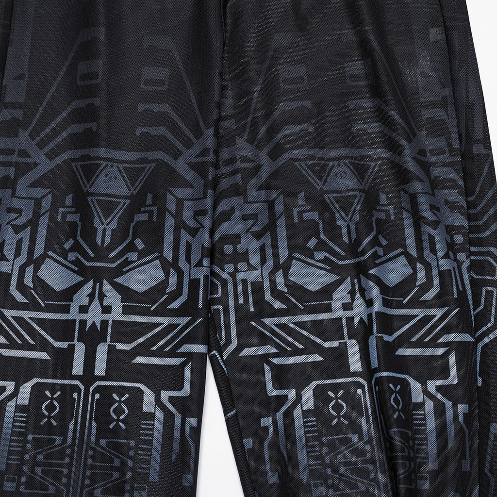 Cyber Skull Gradient Printed Pants - Image 7