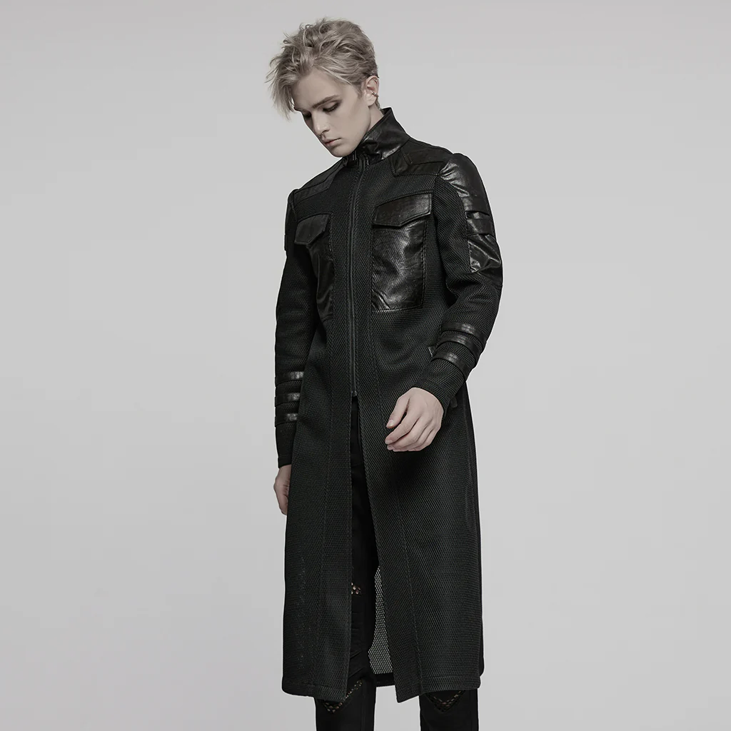 Cyberpunk Geometric Jacket For Men - Image 3