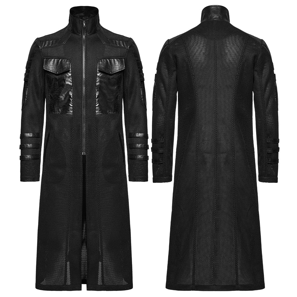Cyberpunk Geometric Jacket For Men - Image 6