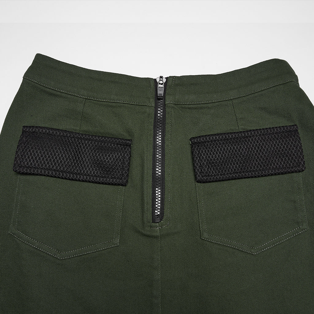 Cyberpunk asymmetrical bodycon skirt - Image 17