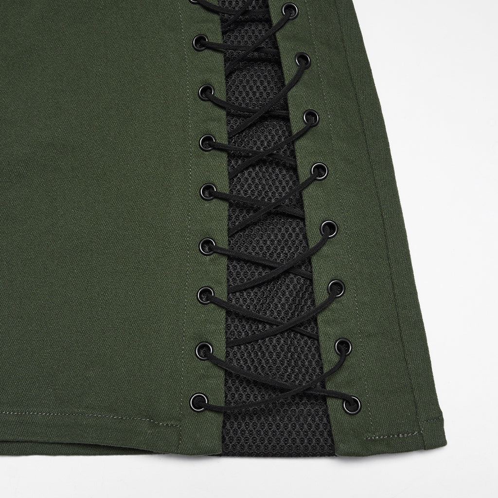 Cyberpunk asymmetrical bodycon skirt - Image 18