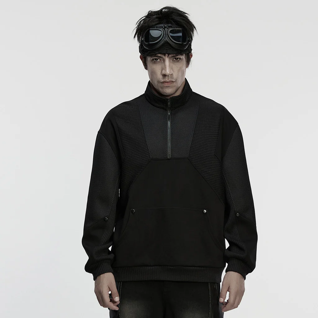 Cyberpunk Striped Sweatshirt