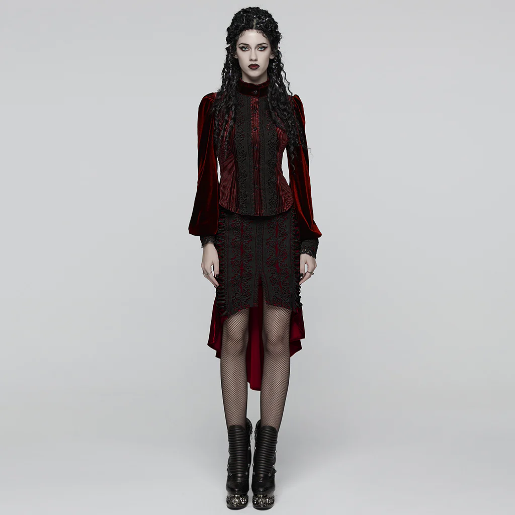 Daily Delicate Velvet Goth Shirt - Image 23