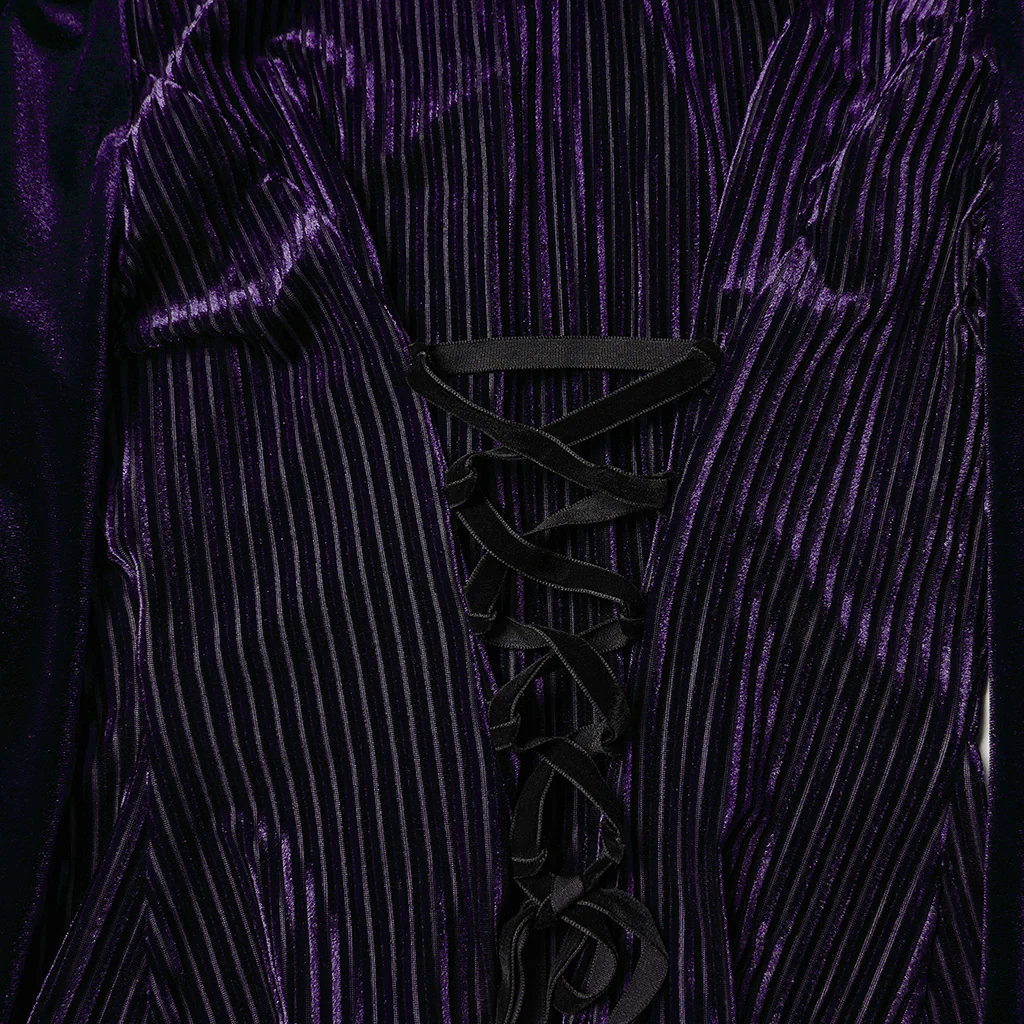 Daily Delicate Velvet Goth Shirt - Image 28