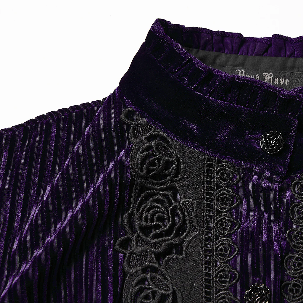 Daily Delicate Velvet Goth Shirt - Image 34