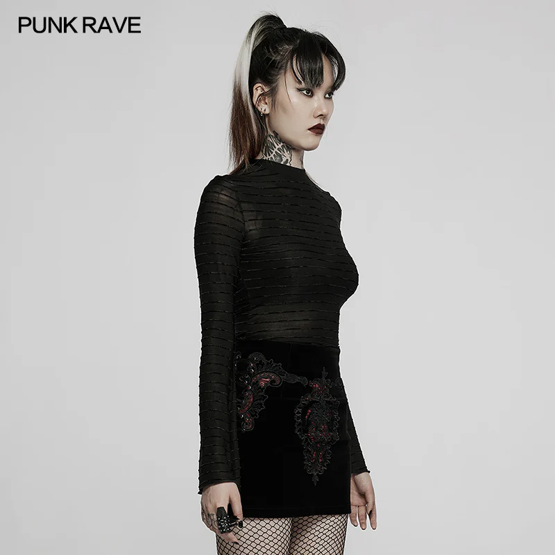 Daily Gothic stripe T-shirt - Image 2