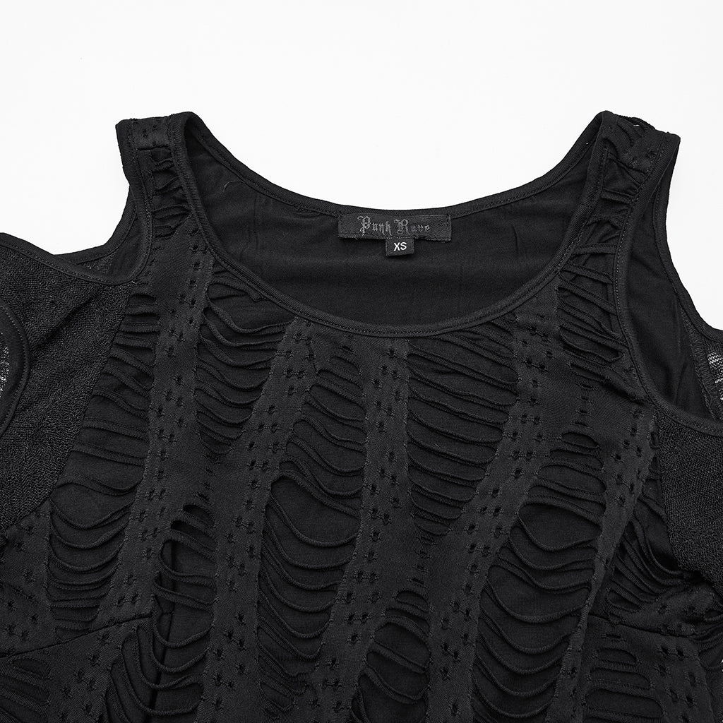 Daily Hollow-out Punk T-Shirt - Image 8