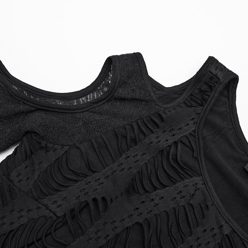 Daily Hollow-out Punk T-Shirt - Image 9