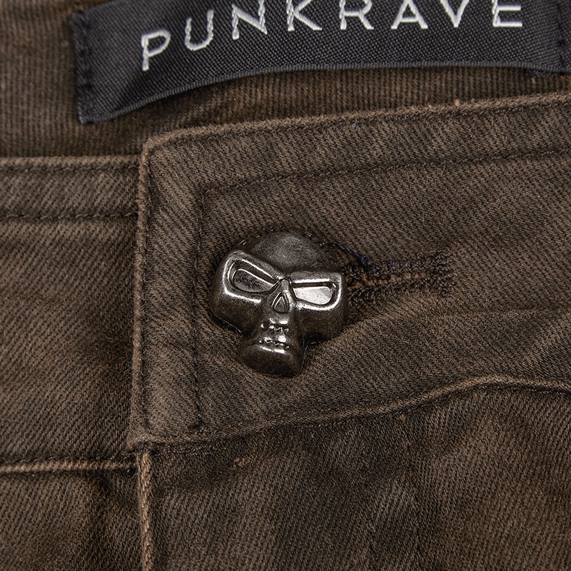 Daily Personality Military Uniform Punk Pants - Image 10