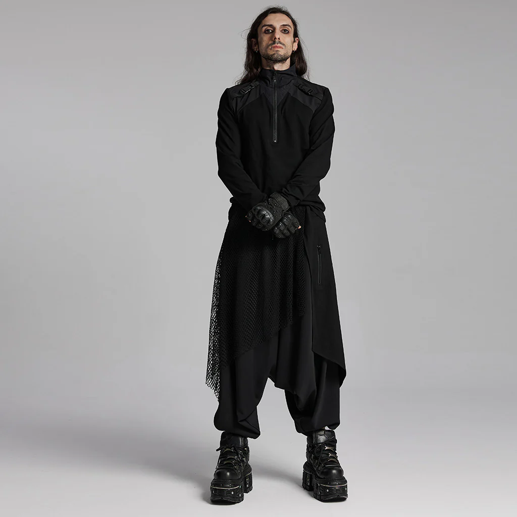 Dark punk hanging crotch pants - Image 4