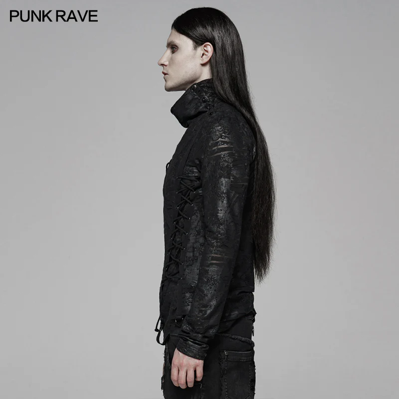 Dark Punk Turtleneck T-shirt - Image 2