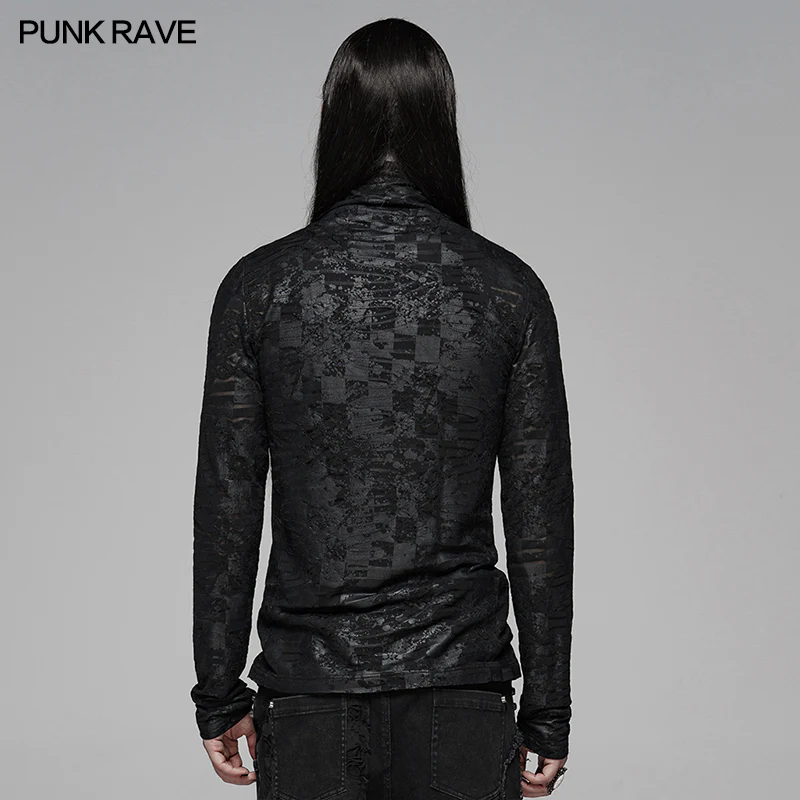 Dark Punk Turtleneck T-shirt - Image 3
