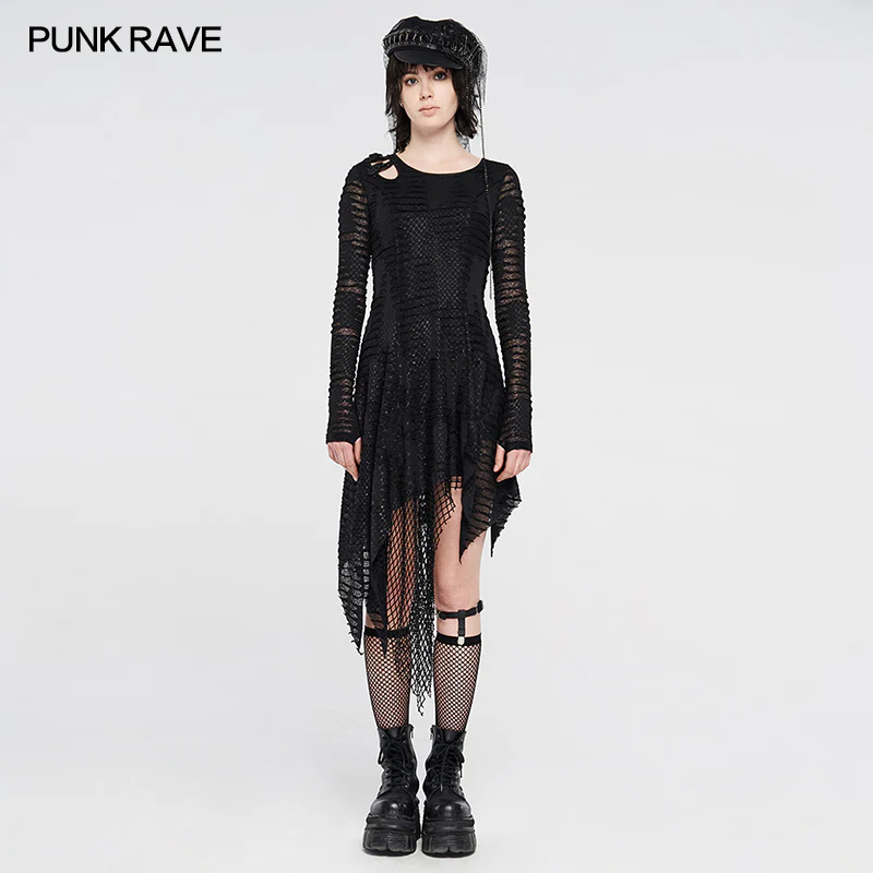 Dark Snakescale Shadow Flower Dress