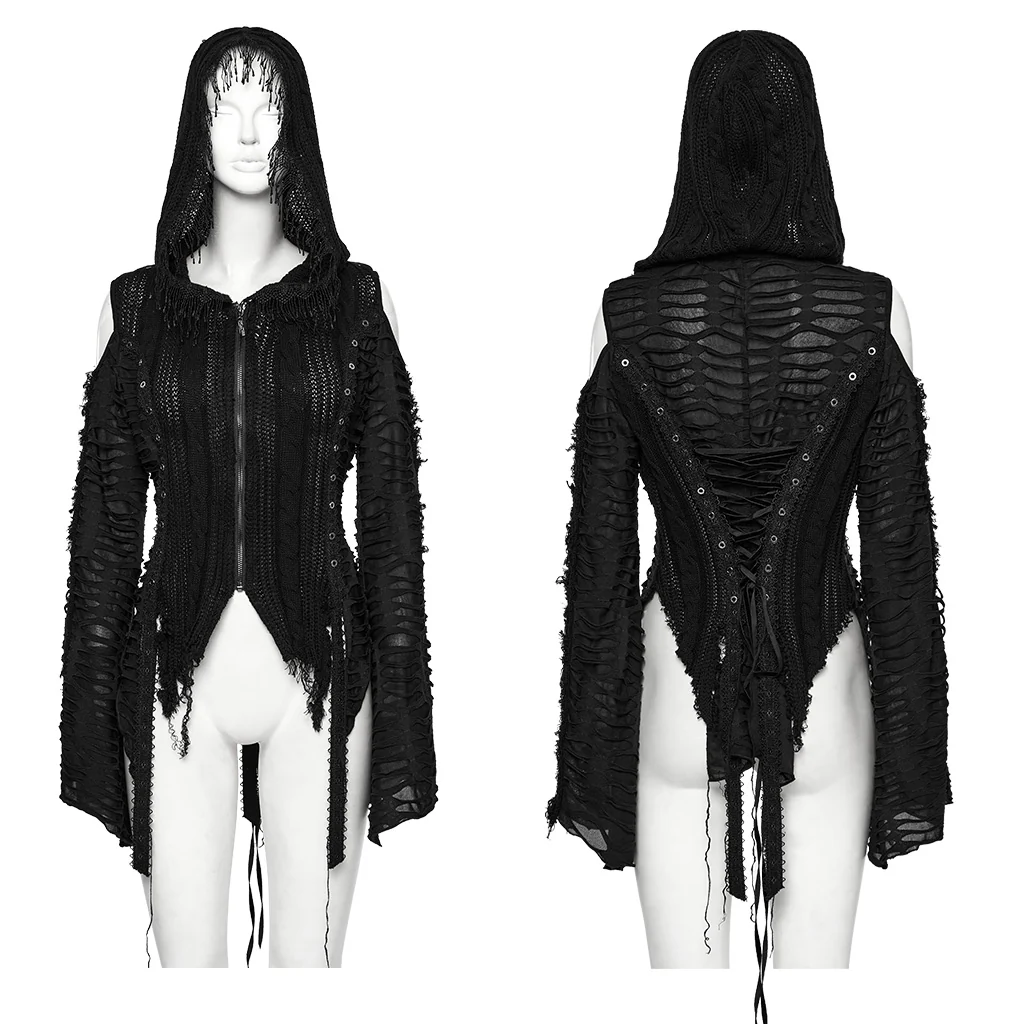 Decadent Gothic Woolen Coat - Image 8