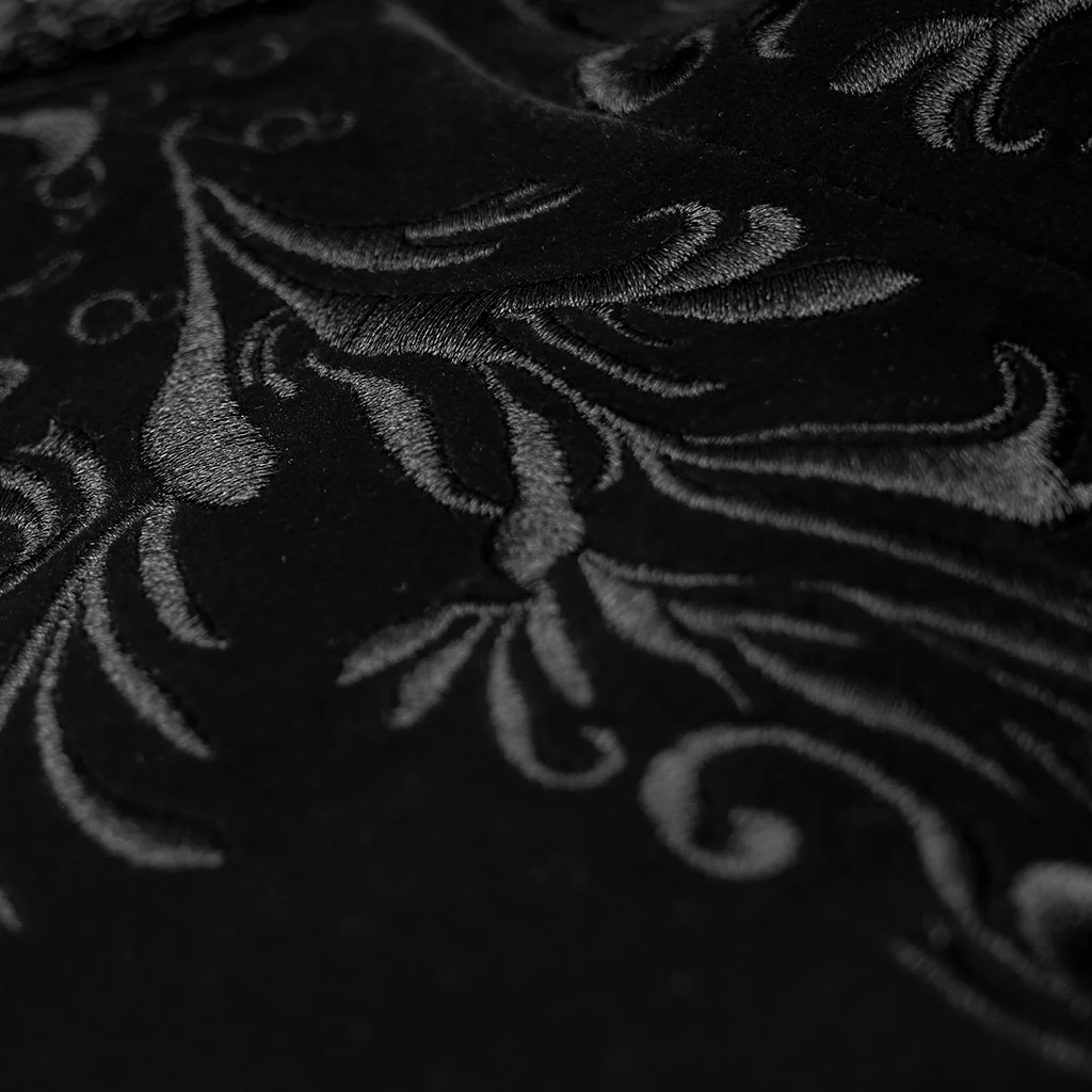 Elaborately embroidered gothic mid-length coat - Image 7