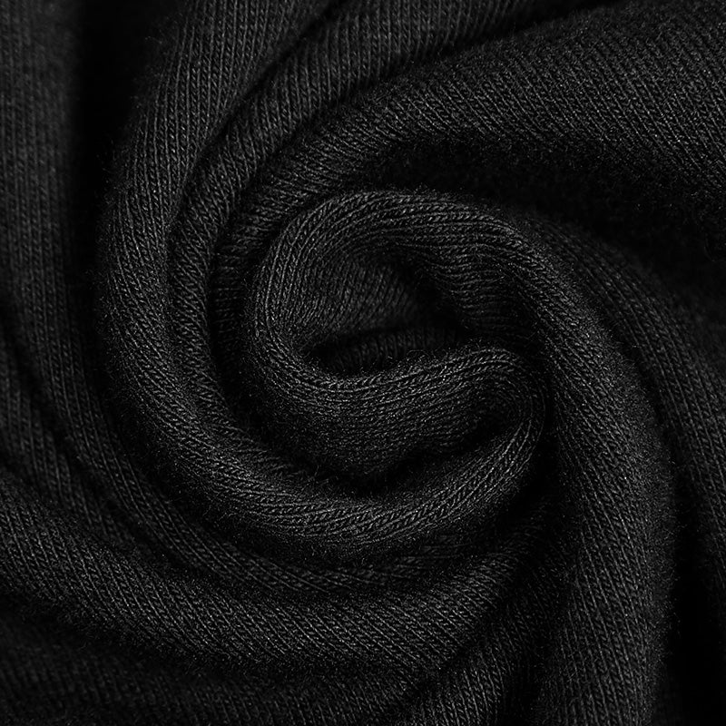 Elastic Knit Fabric Slim-fitting Punk T-shirt For Women - Image 2