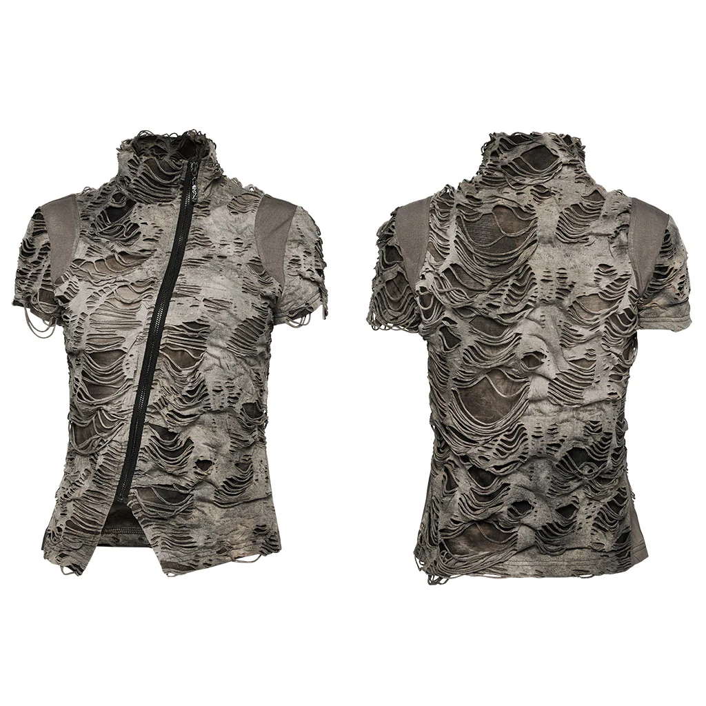 Elastic tie-dyed Wasteland punk T-shirt - Image 9