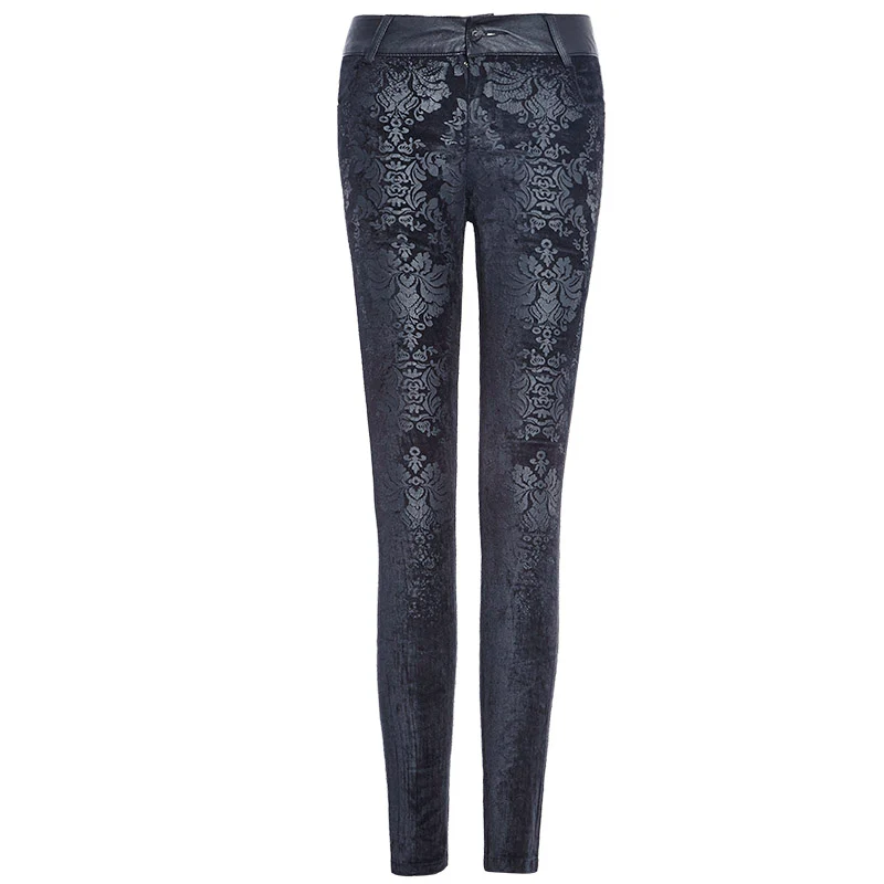 Fashion Black Ladies Punk Pants For Women - Image 4