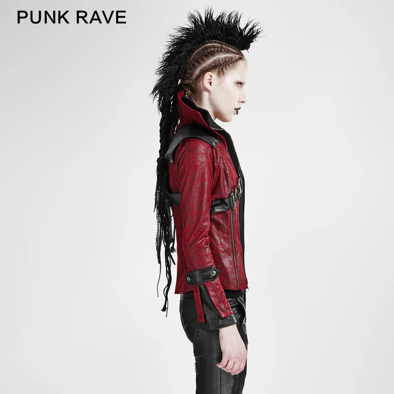 Fashion Chinchilla Leather Punk Coat - Image 2