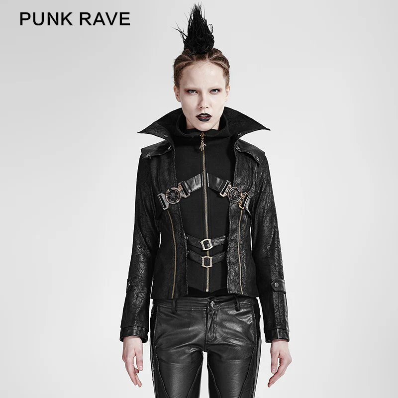 Fashion Chinchilla Leather Punk Coat - Image 6