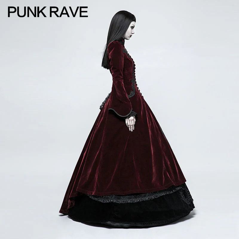 Galace Swallow Tail Long Gothic Dresses Slim And Elegant Style Women's Dresses - Image 3