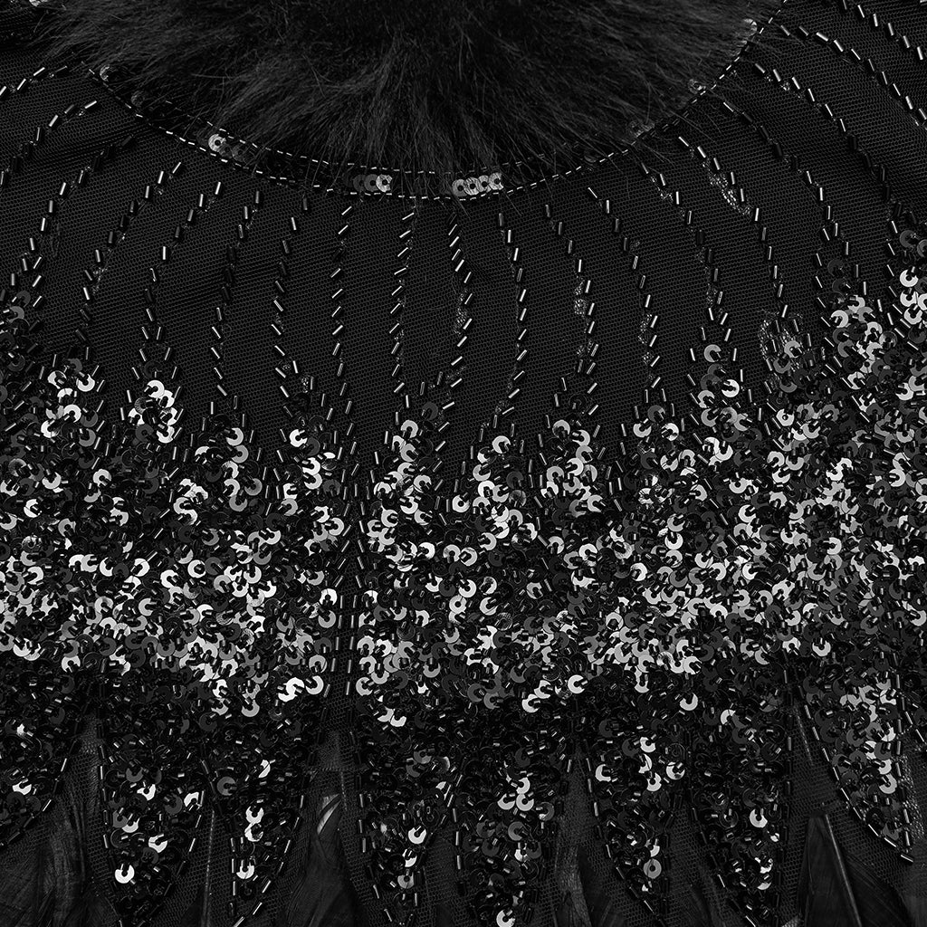 Gorgeous Goth Feather Shawl - Image 8