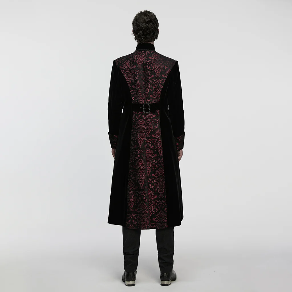 Goth Palace Velvet Coat For Men - Image 11