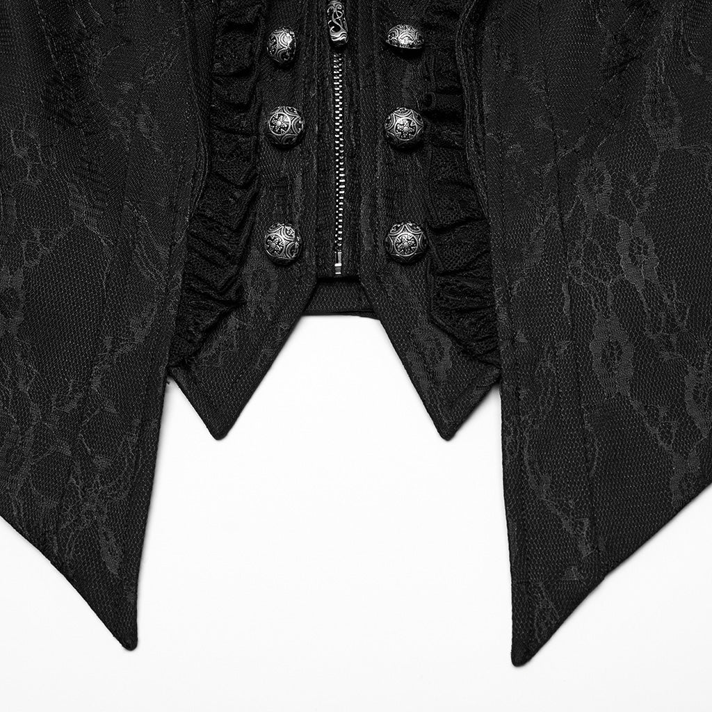 Goth Academy style lapel vest - Image 4