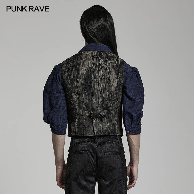 Goth Dark Distressed Waistcoat - Image 2