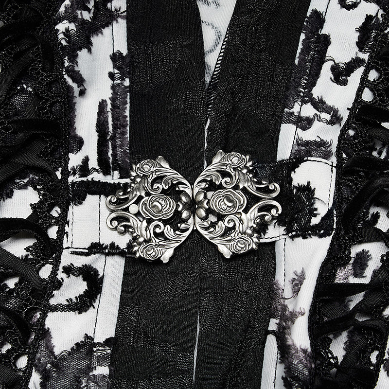 Goth Dark Wizard Long Coat - Image 10