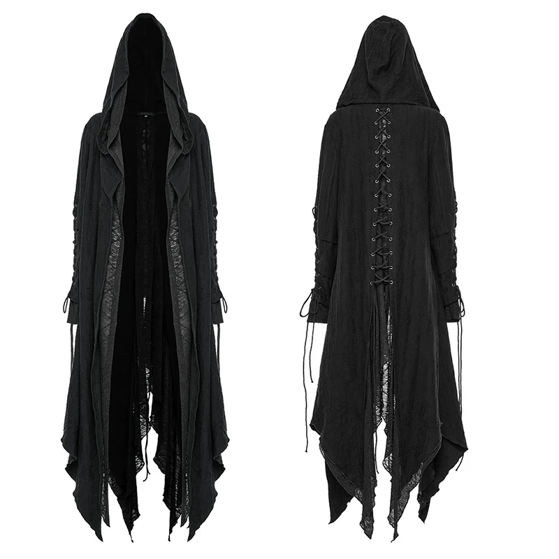 Goth decadent layered long coat - Image 4