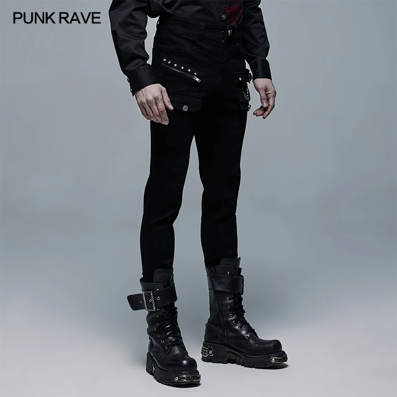 Goth Demnin Long Denim Pants - Image 2