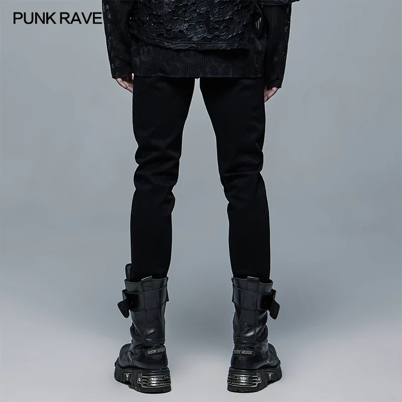 Goth Demnin Long Denim Pants - Image 3